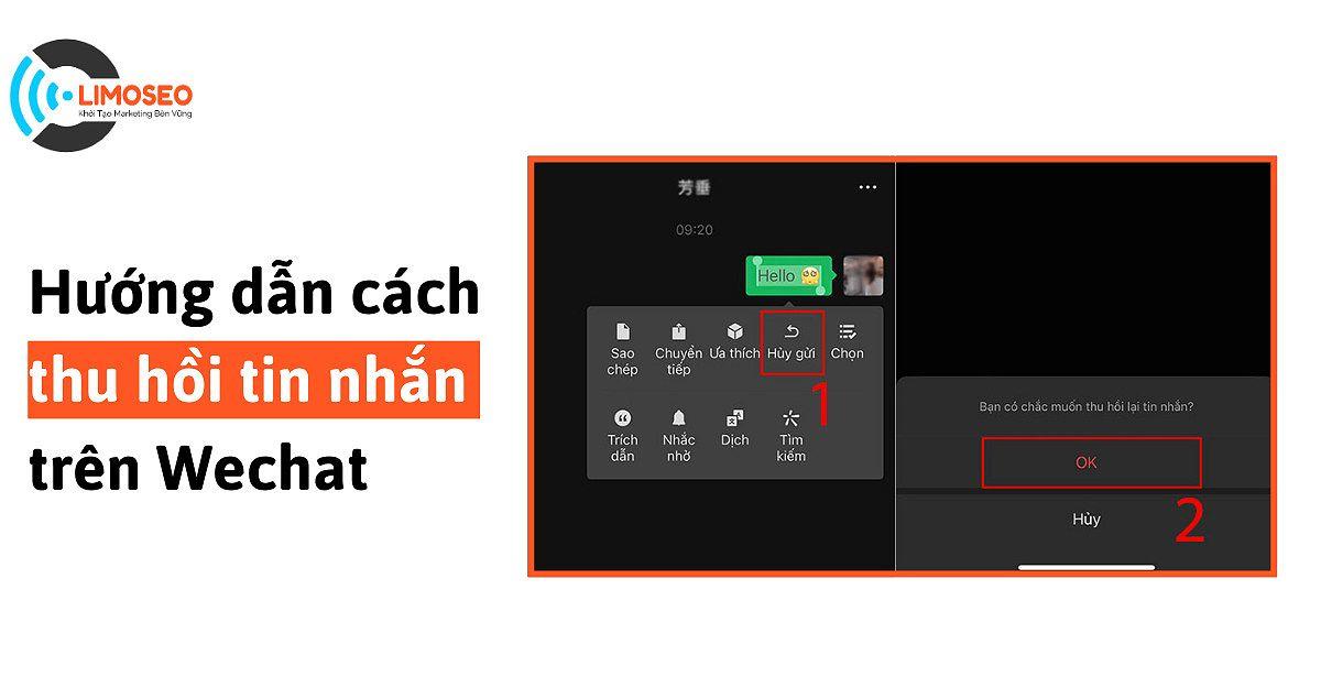 Hướng dẫn cách thu hồi tin nhắn trên WeChat