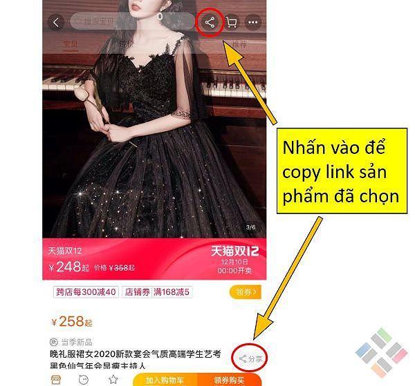 Nhấn vào để copy link sản phẩm đã chọn