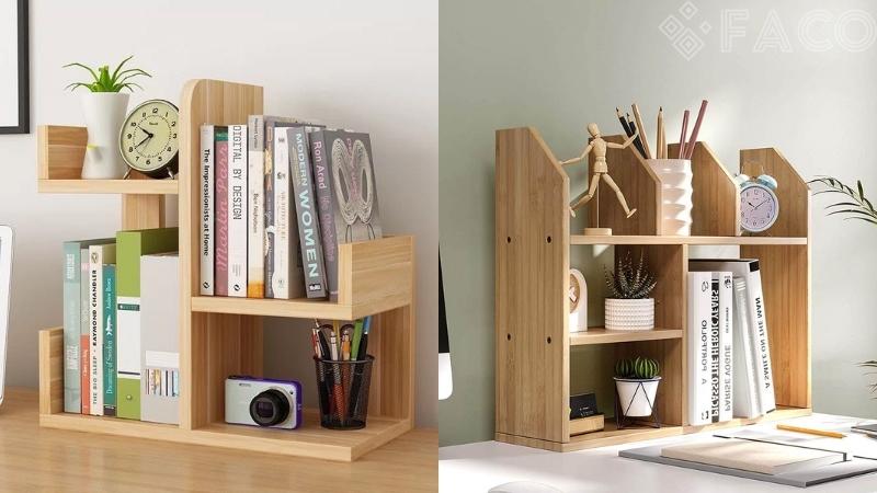 Kệ sách để bàn nhỏ gọn 