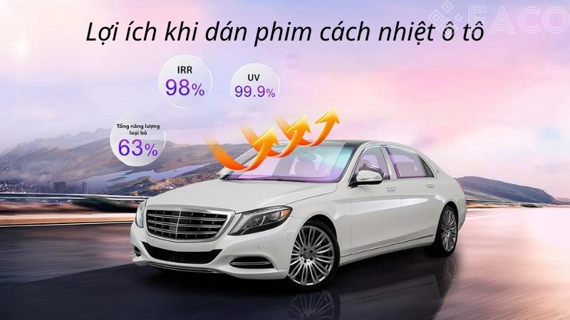 Lợi ích khi dán phim cách nhiệt ô tô 