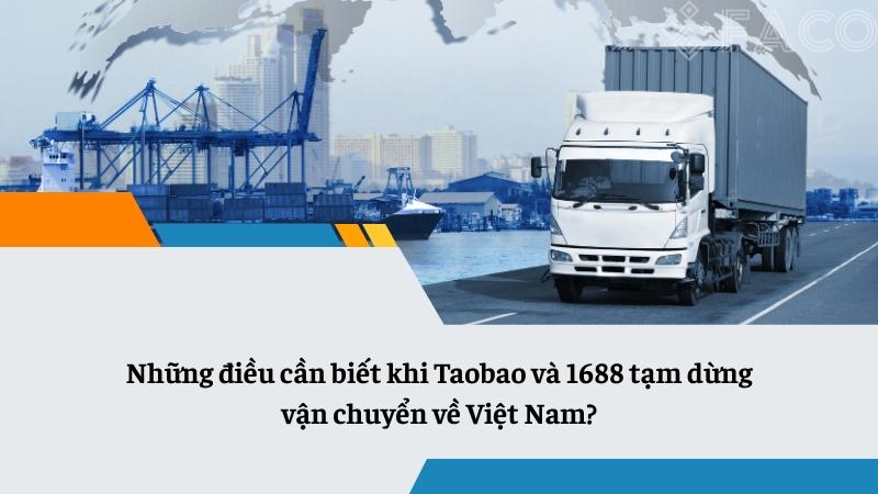 Những điều cần biết khi Taobao và 1688 tạm dừng vận chuyển về Việt Nam