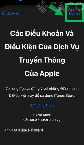 Đồng ý các điều khoản 