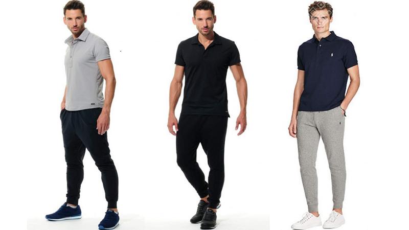 Kết hợp áo polo nam với quần jogger