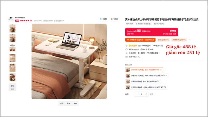 Bàn học gấp gọn