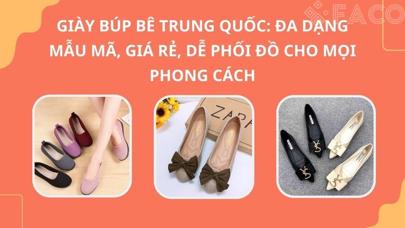 Giày búp bê Trung Quốc: Đa dạng mẫu mã, giá rẻ, dễ phối đồ cho mọi phong cách