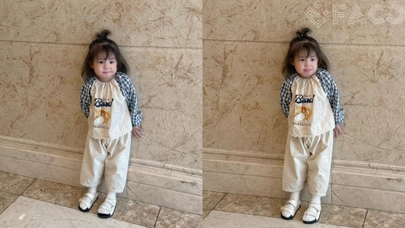 Set áo tay dài kẻ caro xanh phối quần ống rộng