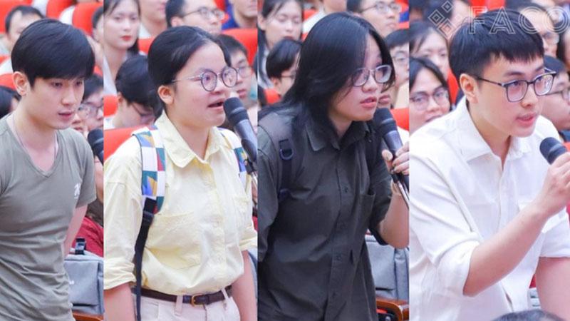 Buổi hô tên chọn chuyên ngành của bác sĩ nội trú tại Match Day 2025, Đại học Y Hà Nội.