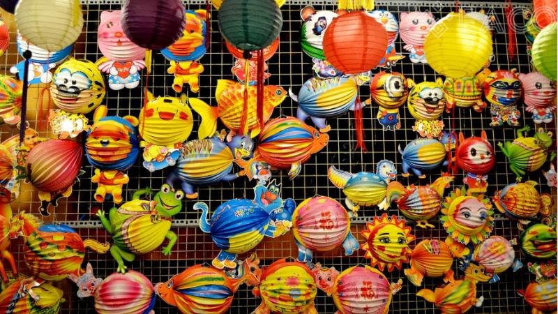 Đèn lồng xếp giấy 