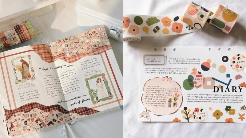Tô điểm bằng washi tape