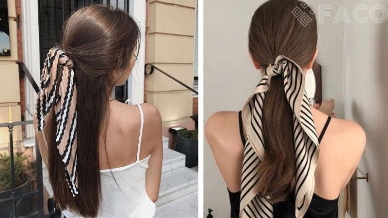 Turban cột tóc đơn giản nhưng nổi bật