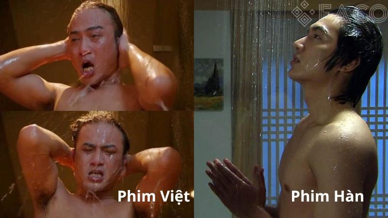 Cảnh tắm gây bão – Doãn Quốc Đam bị so sánh với phim Hàn và Trung