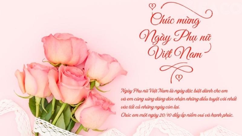 Lời chúc hay và ý nghĩa dành cho ngày Phụ nữ Việt Nam 20/10