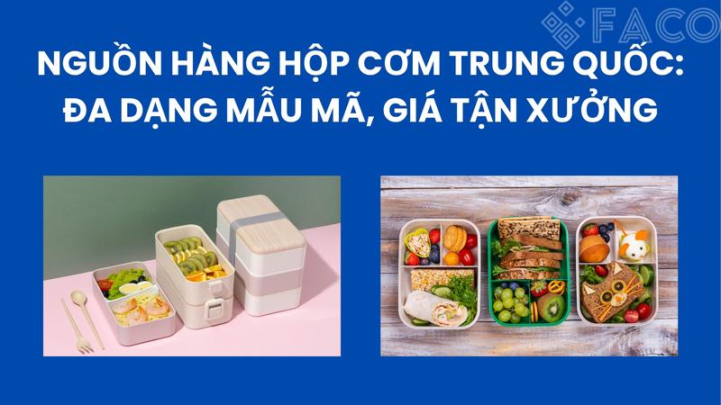 Nguồn hàng hộp cơm Trung Quốc: Đa dạng mẫu mã, giá tận xưởng