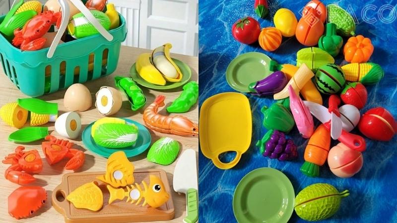 Vì sao nên cho bé chơi bộ đồ chơi nhà bếp cắt rau củ?